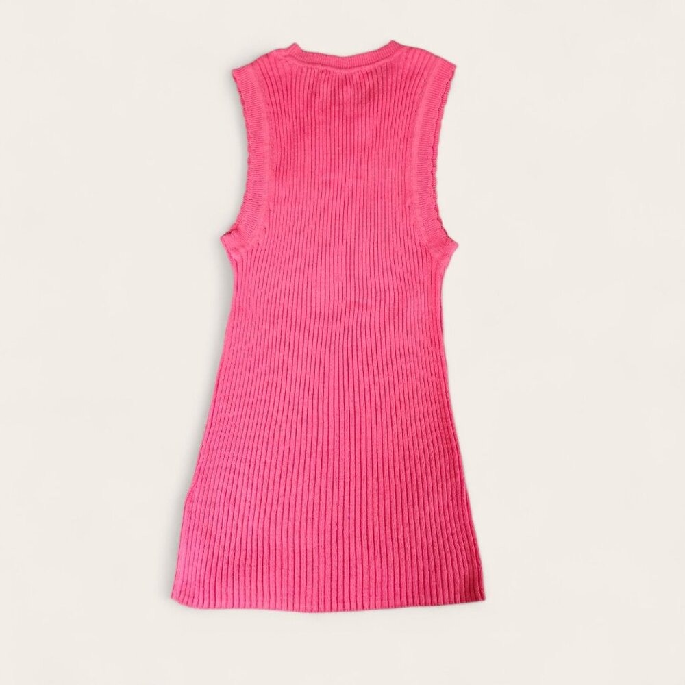 Women’s Scallop Trim Sleeveless Lightweight Sweater Size Medium - Free Assembly - Picture 5 of 6